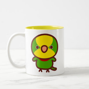 Caneca De Café Em Dois Tons Papagaio soberbo
