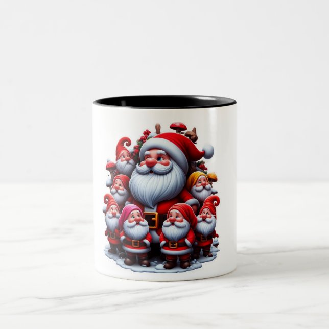 Caneca De Café Em Dois Tons Papai Noel (Centro)