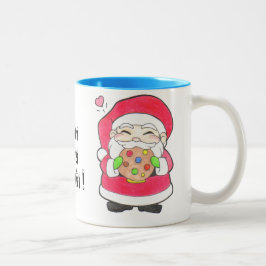 Caneca De Café Em Dois Tons Papais noeis Adora Cookies Mug