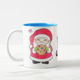 Caneca De Café Em Dois Tons Papais noeis Adora Cookies Mug