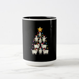 Caneca De Café Em Dois Tons Papais noeis Árvore de Natal Luzes Engraçadas Pr