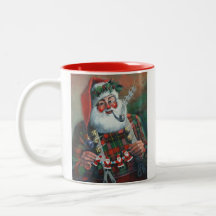 Papais noeis com Garland Mug