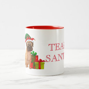 Caneca De Café Em Dois Tons Papais noeis da Holiday Team Café Mug