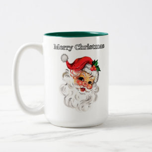 Caneca De Café Em Dois Tons Papais noeis de Natal Jolly Mug de Dois Toneladas