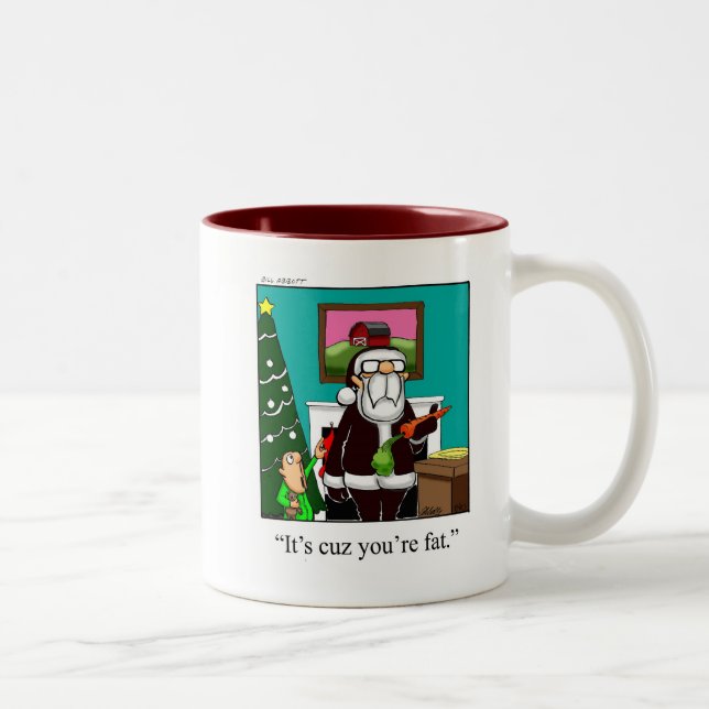 Caneca De Café Em Dois Tons Papais noeis de Natal Mug de café (Direita)