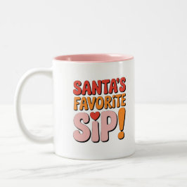 Caneca De Café Em Dois Tons Papais noeis de Natal | Presente para o café