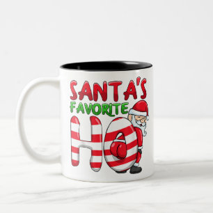 Caneca De Café Em Dois Tons papais noeis favoritos das garotas cristo