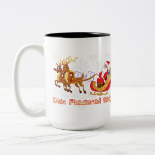 Caneca De Café Em Dois Tons Papais noeis Gassy Sleigh