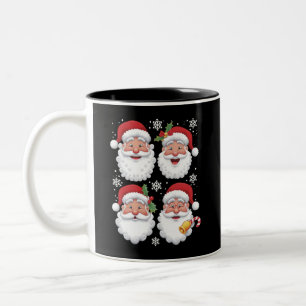 Caneca De Café Em Dois Tons Papais noeis Retrorinos Natal Gift Xmas Matando Fa