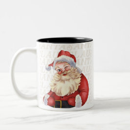 Caneca De Café Em Dois Tons Papais noeis Santa Claus