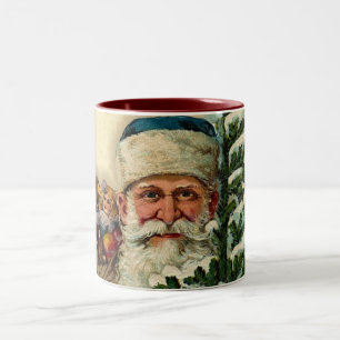 Caneca De Café Em Dois Tons Papais noeis Vintage: Coffee Mug