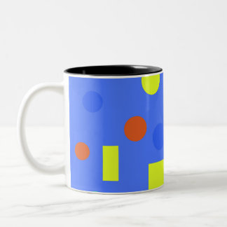 Caneca De Café Em Dois Tons Papel de embrulho de aniversário de formas geométr