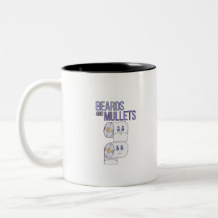Caneca De Café Em Dois Tons Papel higiênico e barba