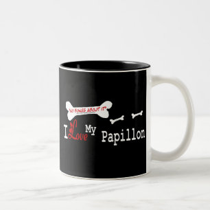 Caneca De Café Em Dois Tons Papillon (I Love)