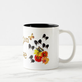 Caneca De Café Em Dois Tons Papillon Lovers Gifts