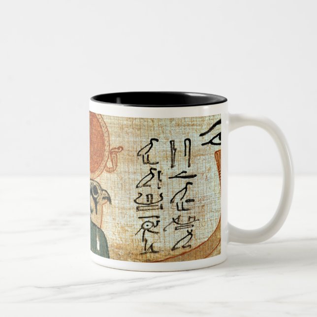 Caneca De Café Em Dois Tons Papiro funerário egípcio (Direita)