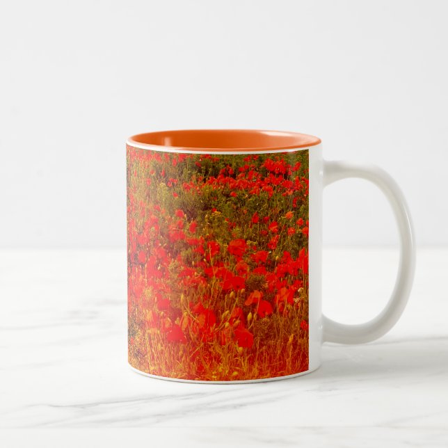 Caneca De Café Em Dois Tons Papoilas comemorativas (Direita)