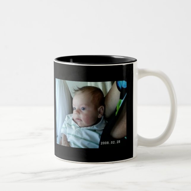 Caneca De Café Em Dois Tons Para a Mamãe Feliz Dia das Mães (Direita)