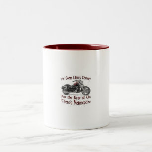 Caneca De Café Em Dois Tons para algum há uma terapia