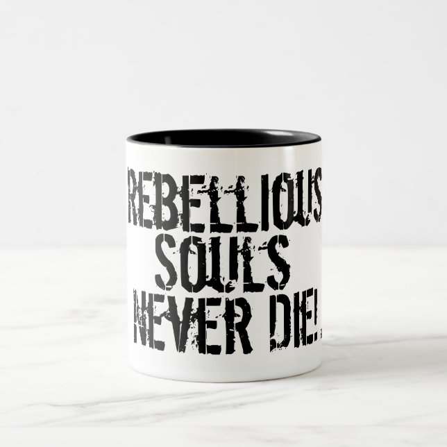 Caneca De Café Em Dois Tons Para as almas de espirito livre (Centro)