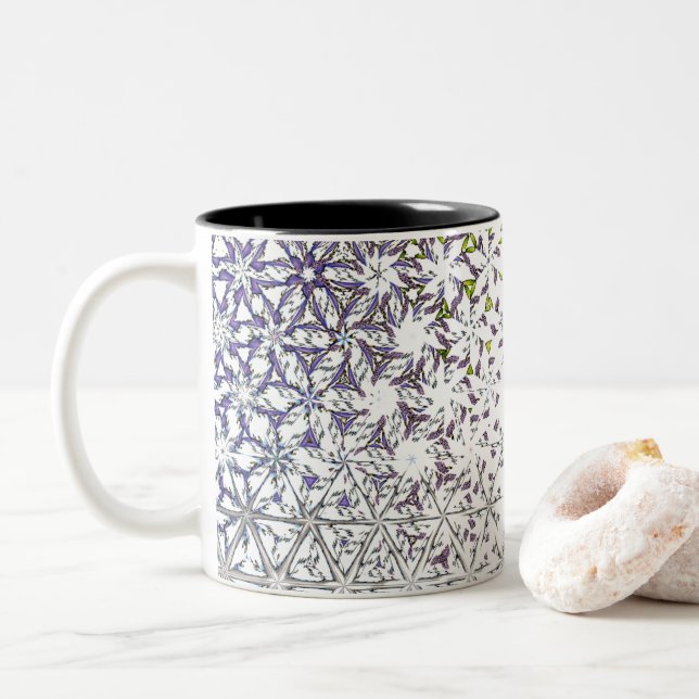 Caneca De Café Em Dois Tons Para-brisa Congelado (Com Donut)