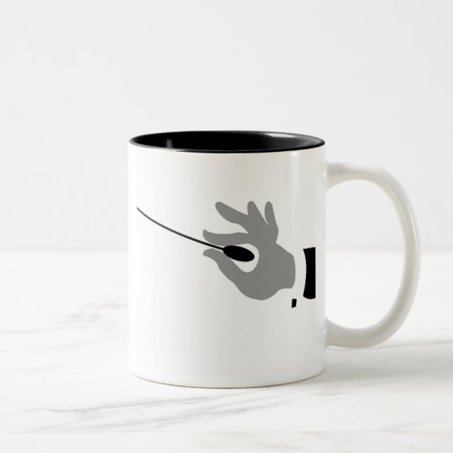 Caneca De Café Em Dois Tons Para condutores da música! (Direita)