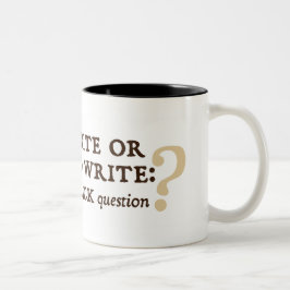 Caneca De Café Em Dois Tons Para escrever ou não escrever