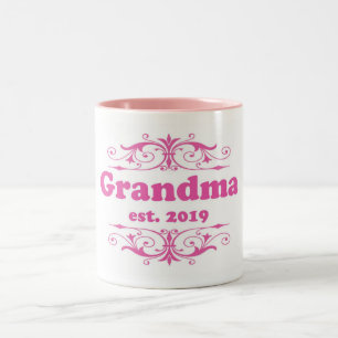 Caneca De Café Em Dois Tons Para Esse Especial "Avó 2019"