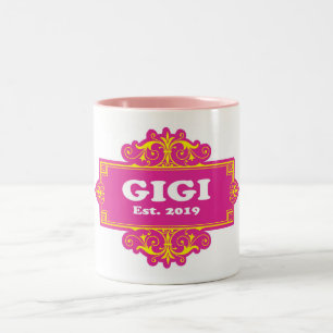 Caneca De Café Em Dois Tons Para Esse Especial "GiGi 2019"
