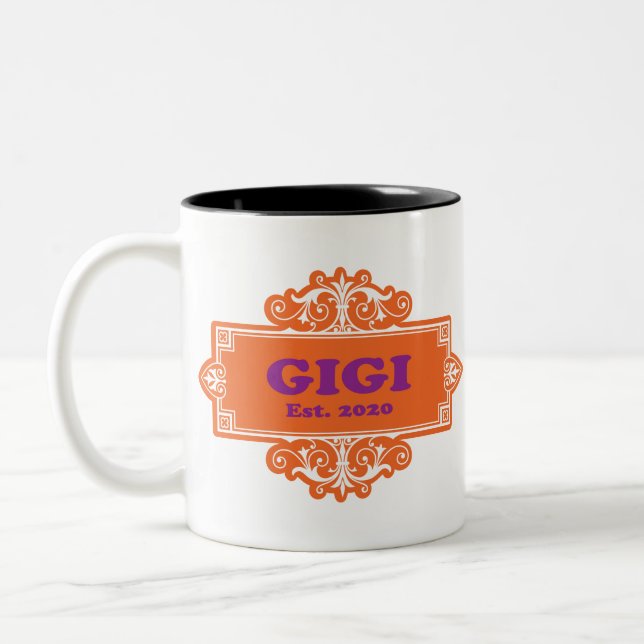 Caneca De Café Em Dois Tons Para Esse Especial "GiGi 2020" (Esquerda)