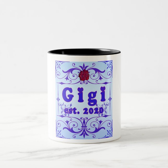 Caneca De Café Em Dois Tons Para Esse Especial "GiGi 2020" (Centro)