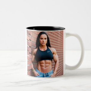 Caneca De Café Em Dois Tons para os amantes do abb