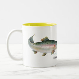 Caneca De Café Em Dois Tons Para sempre viciado em peixe único