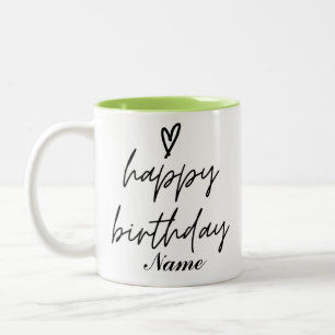 Caneca De Café Em Dois Tons Parabéns Feliz Parabéns Mug