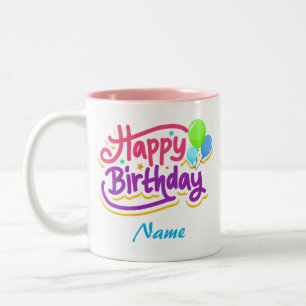 Caneca De Café Em Dois Tons Parabéns Feliz Parabéns Mug