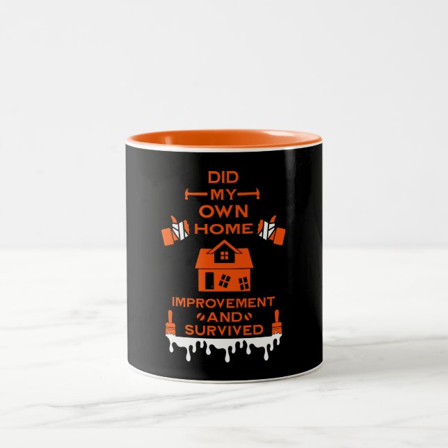 Caneca De Café Em Dois Tons Parabéns para Melhoramento Doméstico (Centro)