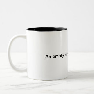 Caneca De Café Em Dois Tons Parábola do copo completo