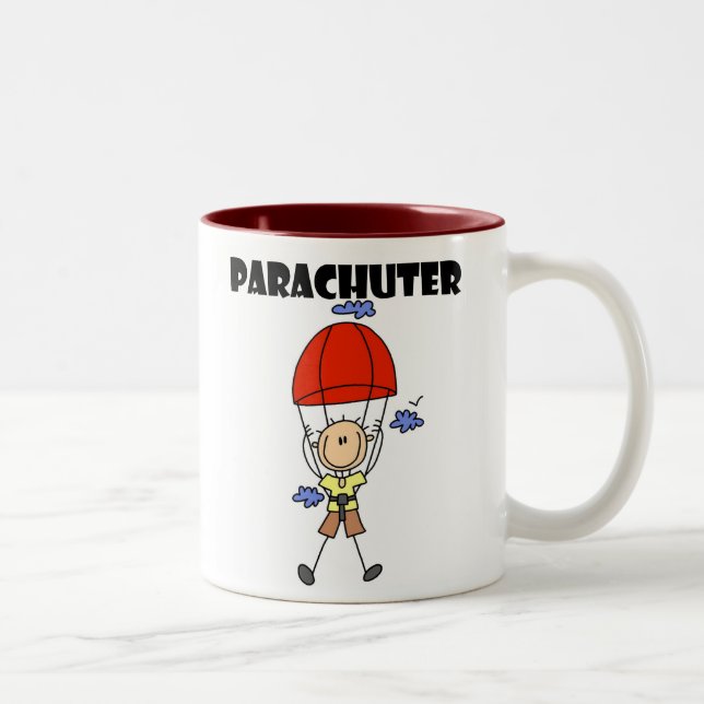 Caneca De Café Em Dois Tons Paracaidista (Direita)