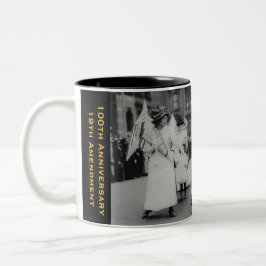 Caneca De Café Em Dois Tons Parada maio 6,1912 do Suffragette do NYC das