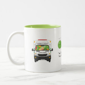 Caneca De Café Em Dois Tons Paramédico e EMT Coffee Mug