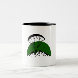 Caneca De Café Em Dois Tons Paramotor Retro