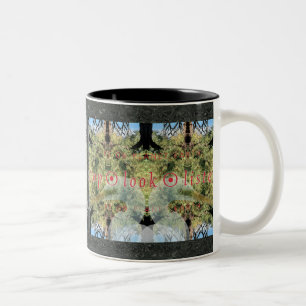 CANECA DE CAFÉ EM DOIS TONS PARAR ・ OLHAR ・ OUVIR