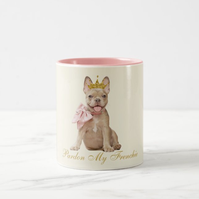 Caneca De Café Em Dois Tons Pardon My Frenchie Mug (Centro)