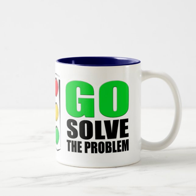 Caneca De Café Em Dois Tons Pare de queixar-se (Direita)