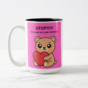 CANECA DE CAFÉ EM DOIS TONS PARE!!!!! VOCÊ TEM MEU AMOR PARA SEMPRE ❤️
