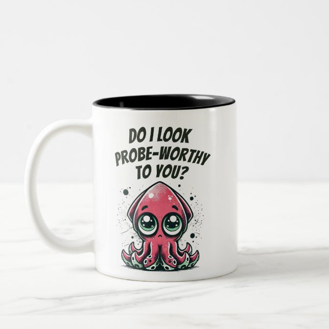 Caneca De Café Em Dois Tons Pareço digno de sondagem para você? (Esquerda)
