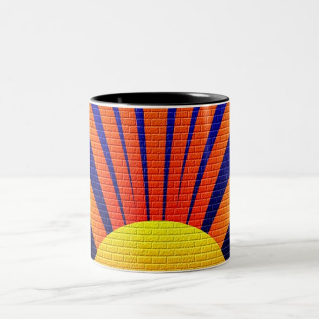 Caneca De Café Em Dois Tons Parede Sunset (Centro)