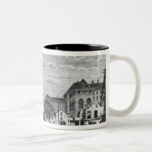 Caneca De Café Em Dois Tons Paris, demolição de uma parte da menção