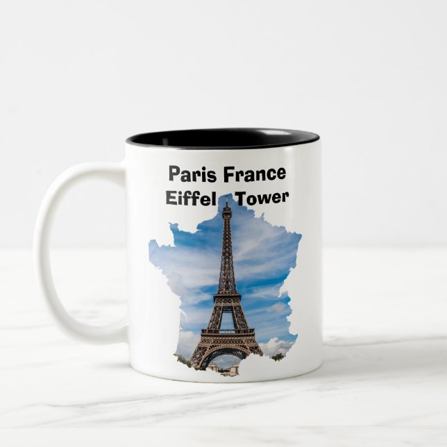 Caneca De Café Em Dois Tons Paris Eiffall (Esquerda)