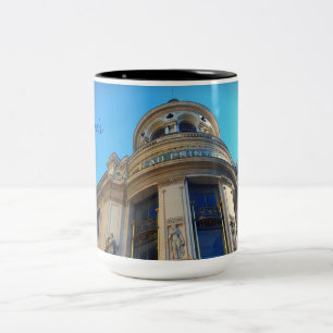 Caneca De Café Em Dois Tons Paris. Impressão